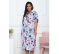 Батист(цветы) халат-рубашка - small3