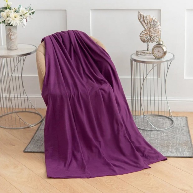 Рубин(однотон) плед флис