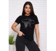Миледи(чёрный) футболка женская - small