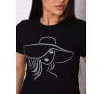Миледи(чёрный) футболка женская - small1