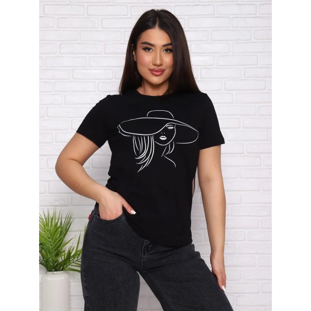 Миледи(чёрный) футболка женская