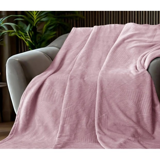 Древесная роза плед велсофт (тубус)