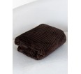 Вертикаль(шоколад) плед велсофт - small2