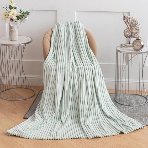 Вертикаль (мохито) плед велсофт