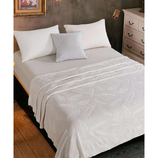 Перо(пломбир) плед велсофт(тубус)