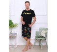 Молния-2 (чёрный) комплект (футболка+шорты) - small7