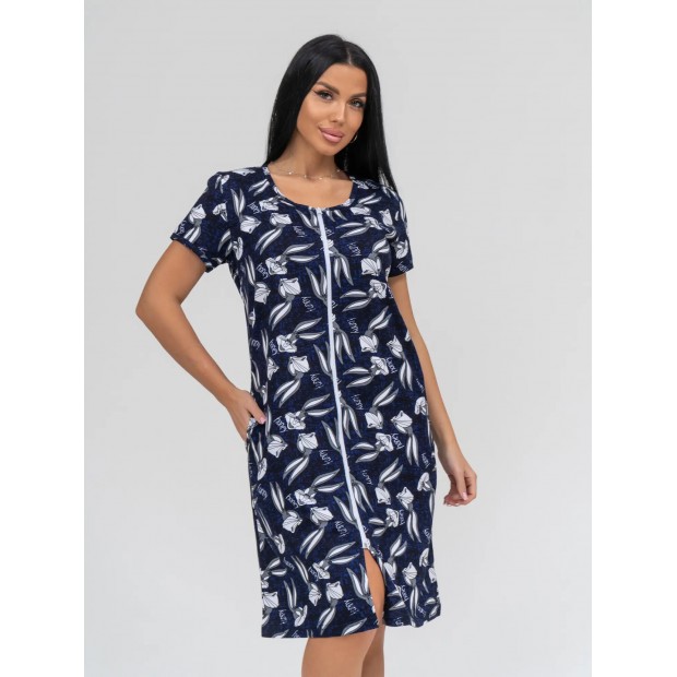 Зая (индиго) халат