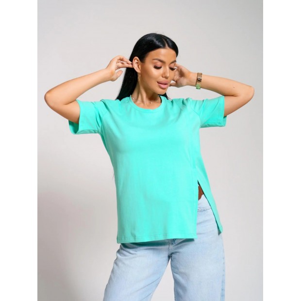 Асимметрия(аквамарин) футболка