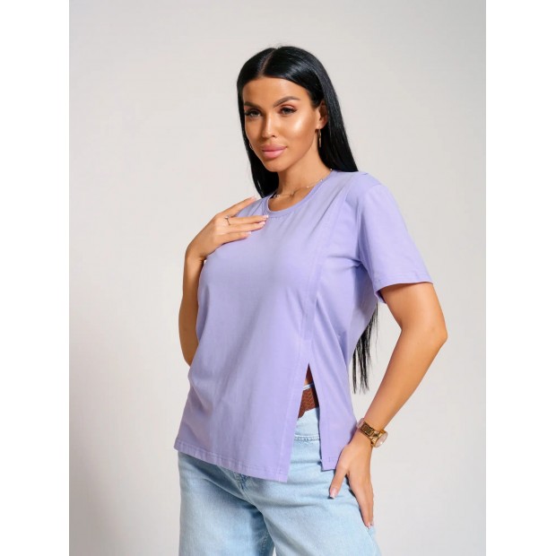 Асимметрия(лаванда) футболка