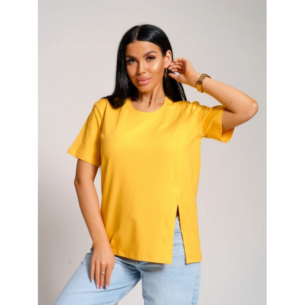Асимметрия(горчица) футболка