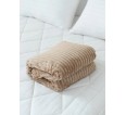 Вертикаль (амаретто) плед велсофт - small2