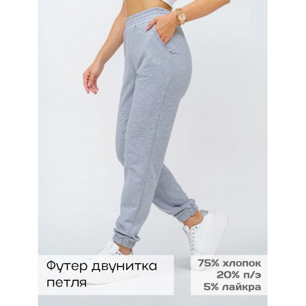 Акцент(светло-серый меланж) брюки