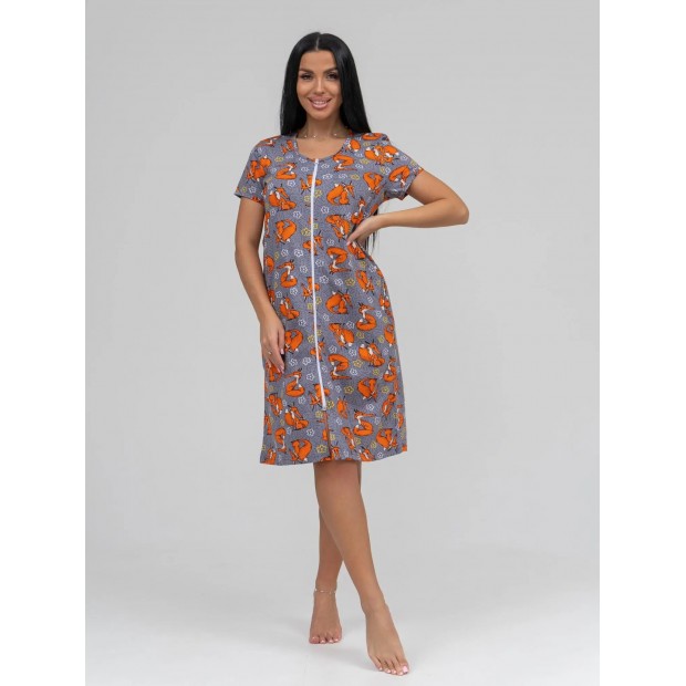 Лисички(серый) халат