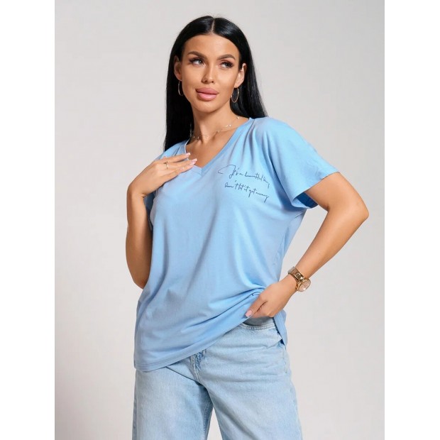 Оксана(голубой) футболка
