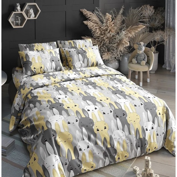 Ушастики(желт) КПБ поплин подростковый