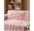 Розовый плед велсофт - small