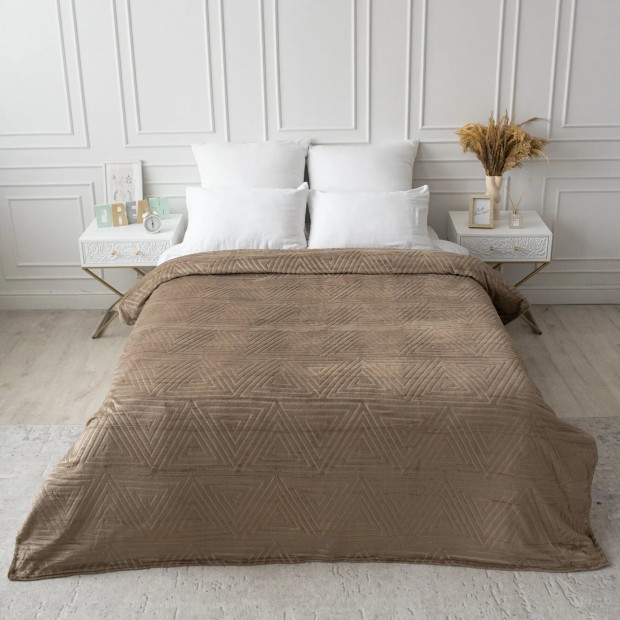 Клеопатра (молочный шоколад) плед велсофт