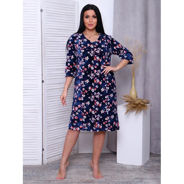 Азалия(индиго) халат