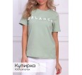 Баланс (олива) футболка женская - small