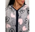Сердечки(графит) халат - small3