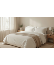 Капсула минимализма: почему отельеры и дизайнеры выбирают однотонное постельное белье в 2026 году.