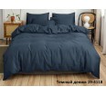 Постельное белье однотонное "Темный деним" (полисатин) - small