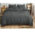 Постельное белье однотонное "Графит" (полисатин) - small