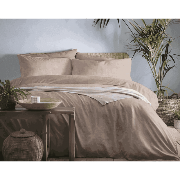 Постельное белье сатин "Мрамор" (бежевый)