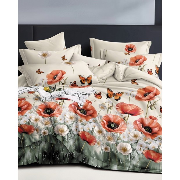 Постельное белье бязь люкс - Маки