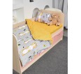Постельное белье детское поплин с простыней на резинке - Кот-батон - small9