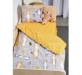 Постельное белье детское поплин с простыней на резинке - Кот-батон - small10