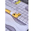 Постельное белье детское поплин с простыней на резинке - Кот-батон - small14