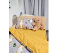 Постельное белье детское поплин с простыней на резинке - Кот-батон - small2