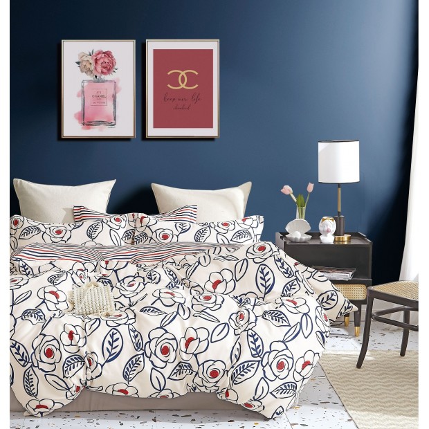 Постельное белье поплин эксклюзив на молнии - Мари