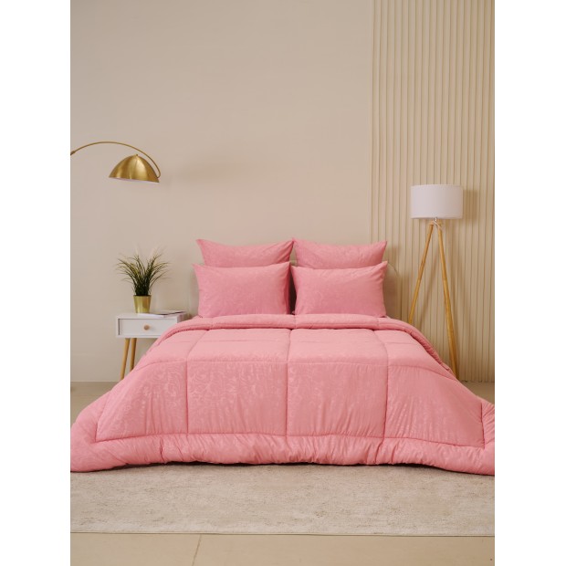 Одеяло всесезонное Микрофибра Узор - Розовое