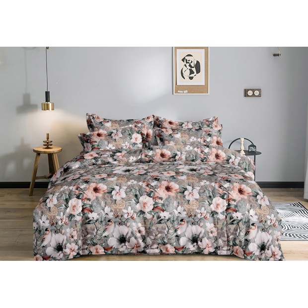 Постельное белье полисатин на молнии - Каролина