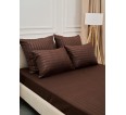 КПБ Микрофибра-Страйп - Шоколад - small2