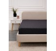Простыня Микрофибра Страйп - Графит - small