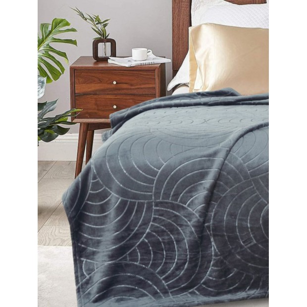 Плед Велсофт Бамбук Аура- Графит