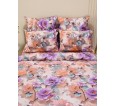 Пододеяльник бязь люкс на молнии - Фиалки - small2