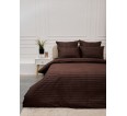Пододеяльник Микрофибра Страйп - Шоколад - small5