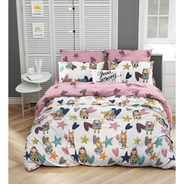 Постельное белье детское поплин на молнии - Кукла