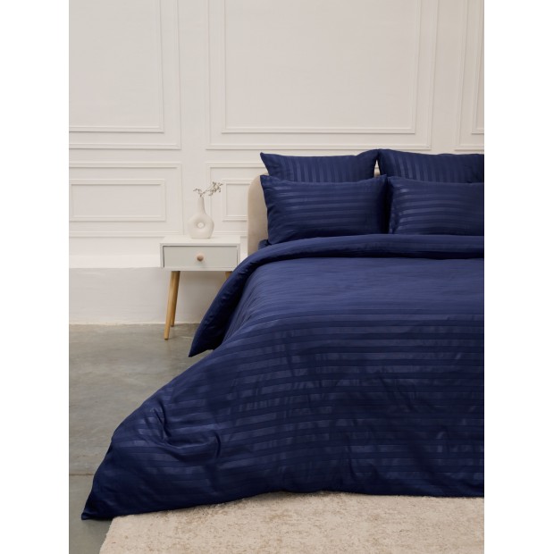 Пододеяльник Микрофибра Страйп - Синий (Сток)