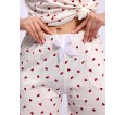 Пижама женская с шортами Молочные сердечки - small4 Пижама женская с шортами Молочные сердечки - small4