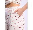 Пижама женская с шортами Молочные сердечки - small5 Пижама женская с шортами Молочные сердечки - small5