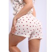 Пижама женская с шортами Молочные сердечки - small6 Пижама женская с шортами Молочные сердечки - small6
