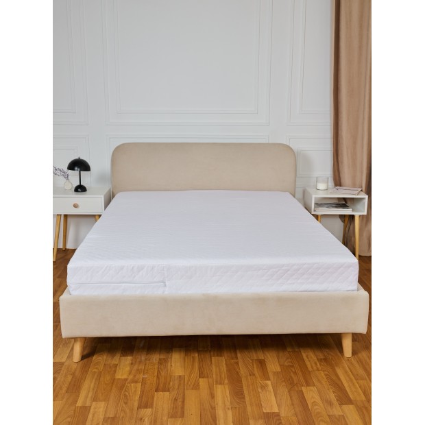 Чехол на матрац стеганный 160х200 борт 21-24 (Сток)