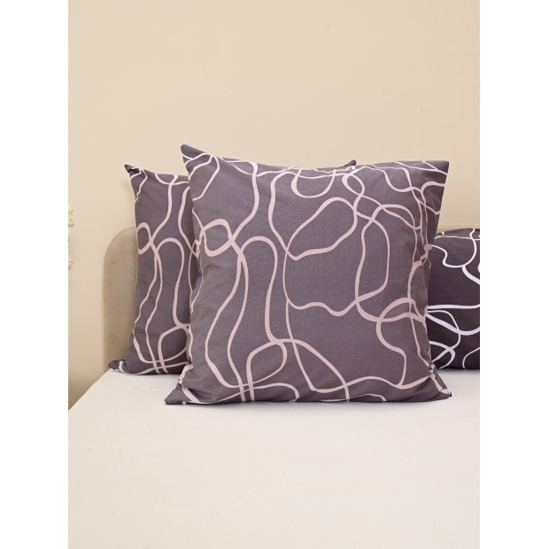 Наволочка бязь люкс на молнии - Изгибы (Сток)