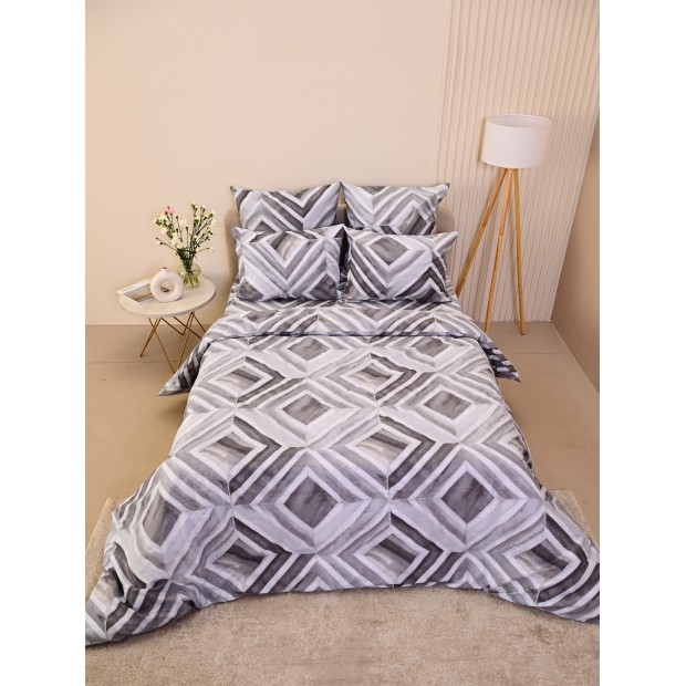 Пододеяльник бязь люкс на молнии - Ромбы