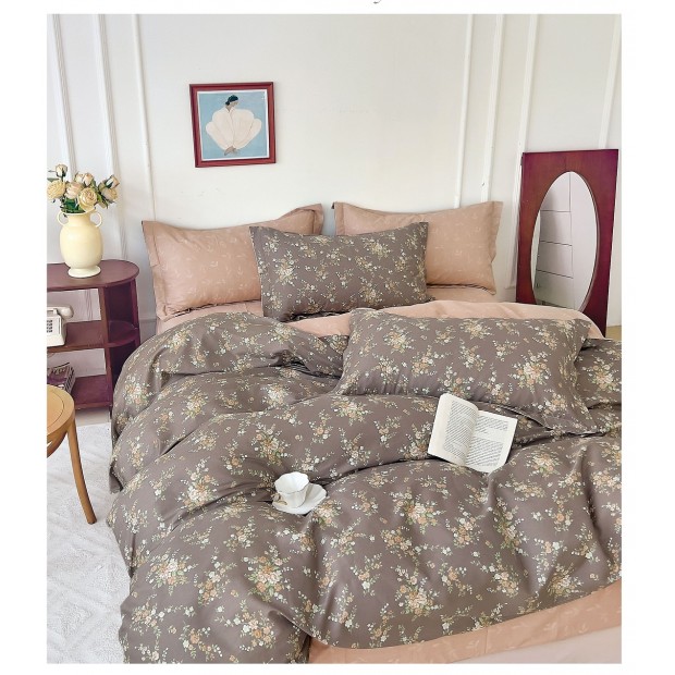 Постельное белье сатин элит на молнии - Капучино